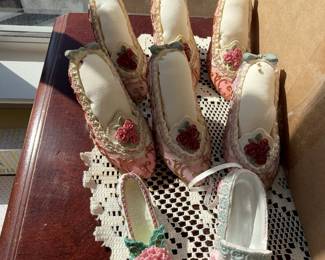 Set of Decorative Ballerina Slippers