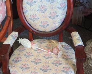 Victorian Style Doll Parlor Chair