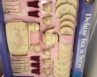 Chilton Toys "Tea Rose" Collection Play Tea Set
