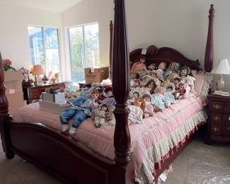 Collection of Porcelain and Cloth Dolls