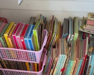 Collection of Vintage Children's Books and Paper Doll Sets