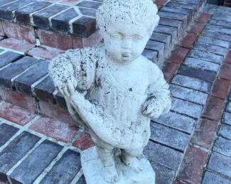 Child with Fish Statue