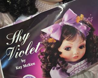 Shy Violet Porcelain Doll by Kay McKee (Hamilton Collection)