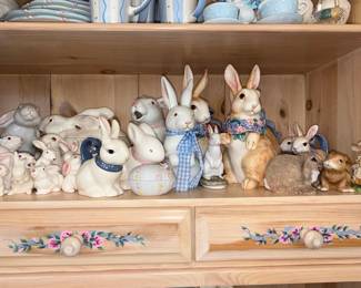 Collection of Ceramic Easter Bunnies