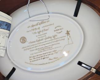 The Light of Peace" "The Light of Peace" Thomas Kinkade Collector Plate