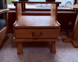 vintage Brandt Ranch Oak step end table