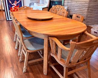A. Brandt Ranch Oak Dining Room Table & Chairs