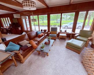 vintage A. Brandt Ranch Oak sofa