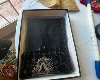 Vintage Black Lace Mantilla