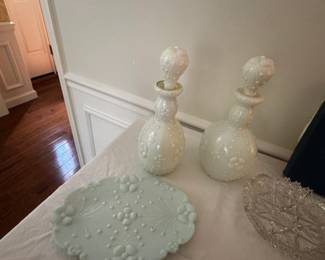 Vintage Hobnail Decanters