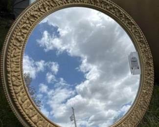 259 roundgoldornatewallmirrorplasticba
