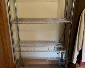 221 4shelfmetalwireshelvingcartwithca
