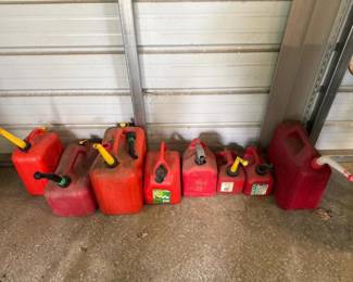 114 9portableplasticgascanscollection