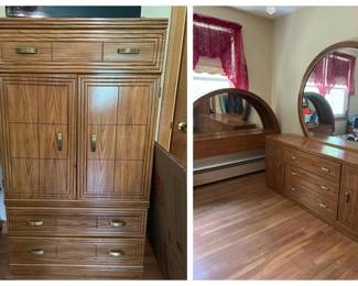 216 vintage80sbedroomsetarmoiredresser