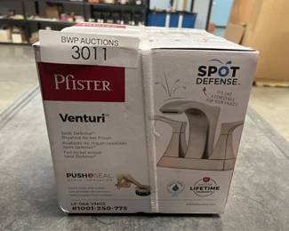 Venturi 4 in. Centerset 2-Handle Bathroom Faucet in Spot Defense Brushed Nickel