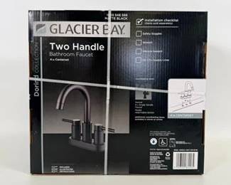 Glacier Bay Dorind 4 in Centerset Bathroom Faucet 2 Handle Matte Black