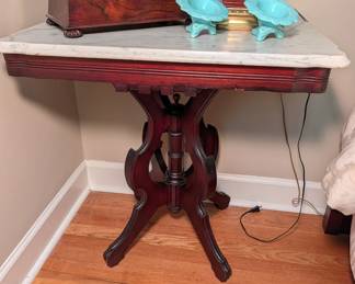 Eastlake Marble Top Side Table