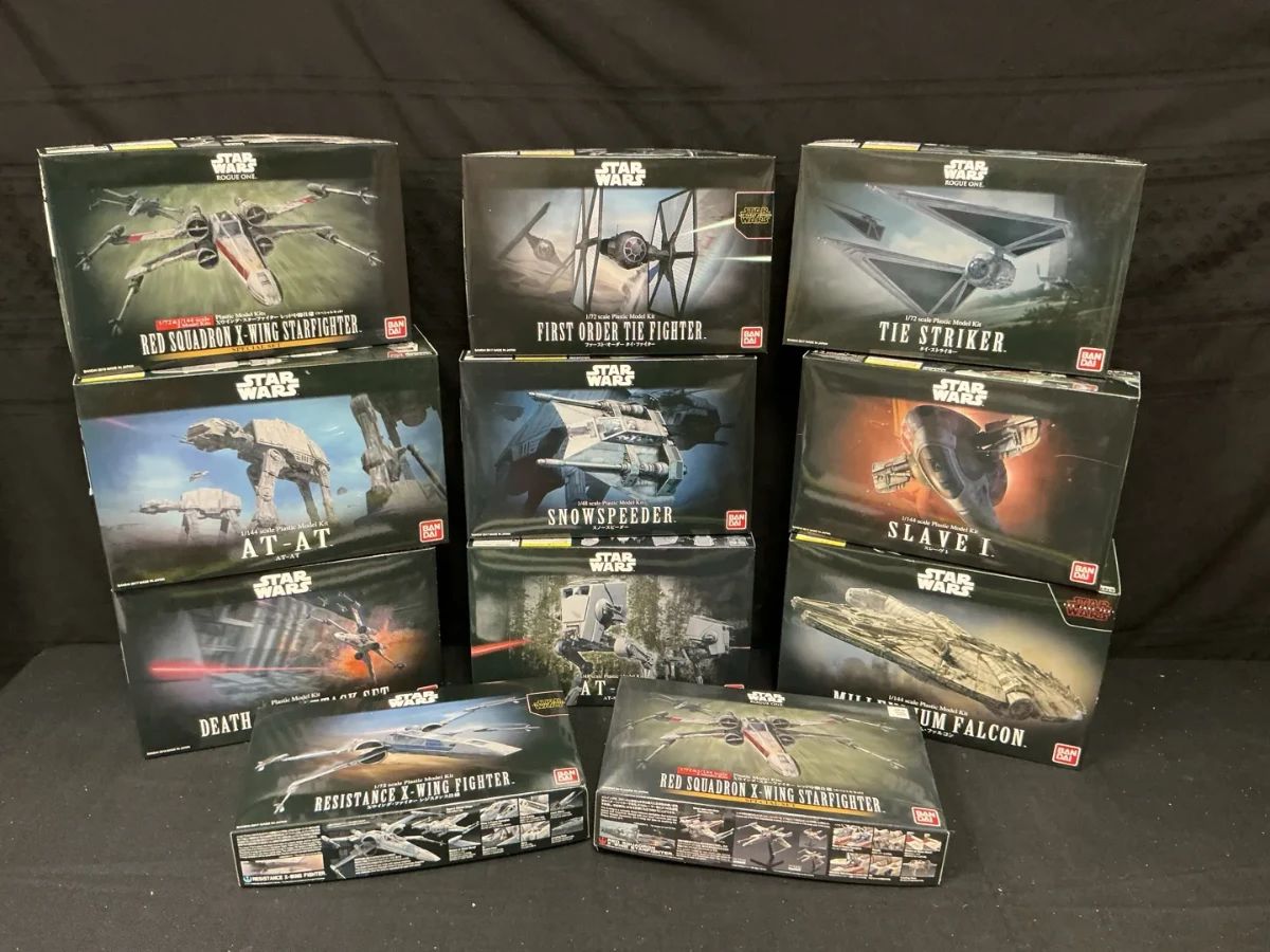001 Star Wars Kits by Bandai Feat. Various Scales