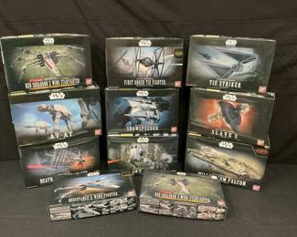 001 Star Wars Kits by Bandai Feat. Various Scales