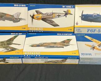 Eduard Model Airplanes Feat F6F5 Hellcat  MiG21 MF