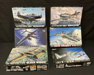 GWH Model Airplanes Feat Northrop P61A Black Widow  T33A Shooting Star