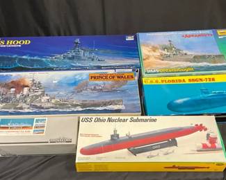 Model Ships feat. Tamiya, Testors, Dragon, Etc.