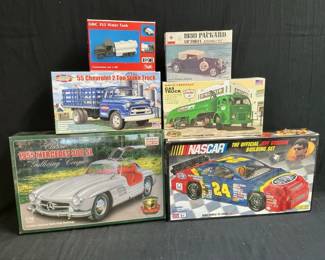 Assorted Model Cars feat. 1955 Mercedes