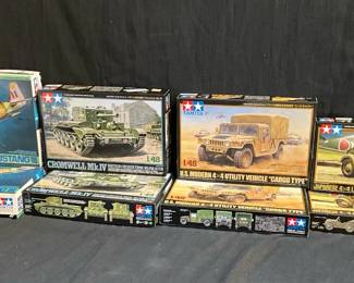 Tamiya Models Feat. Tanks, Utility Vehicles, Etc.