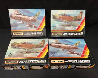 Matchbox Model Airplanes Feat FJ4B Fury  Douglas AD5 AD5N Skyraider