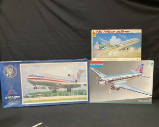 Passenger Planes Various Scales