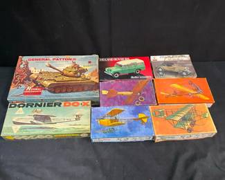 Vintage Model Kits feat. Tank, Planes, Cars