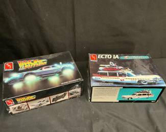 004 Back to the Future  Ghostbusters AMT Model Kits