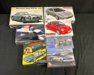 Assorted Selection Model Cars feat. Volkswagen New Beetle And MercedesBenz 300SL