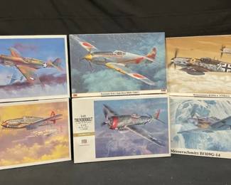 Hasegawa Model Kits feat. US, Japan, German Planes