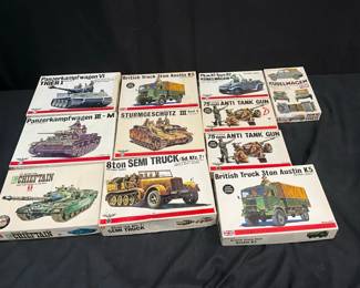 Bandai German Military Model Kits feat. German 75mm Anti Tank Gun
