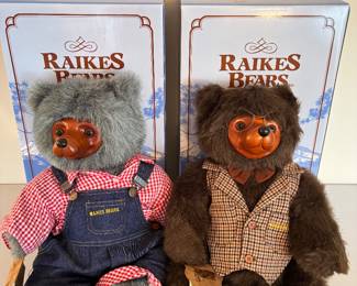 Raikes Bears Huckle Bear and Sebastian