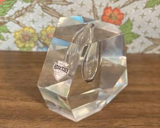 Royal Kendall Crystal Pen Holder Paperweight 