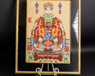needlepoint asian wall decor