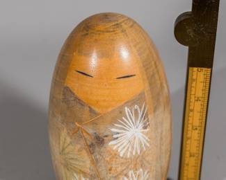 hand painted wooden doll