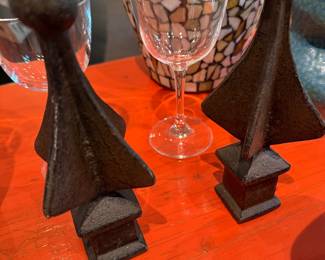 Pair of Iron Finials