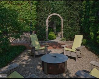 Pair of British Adirondack Chairs with Custom Cushions