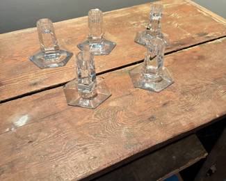 Collection of 20 Frank Lloyd Wright Candlesticks by Tiffany
