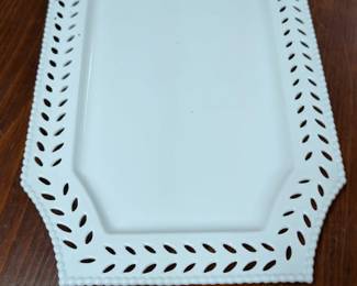 Milk Glass platter 