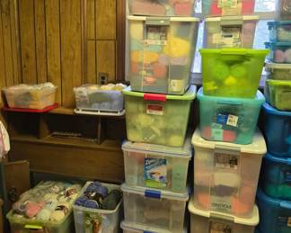 56 Tubs of Yarn!!!