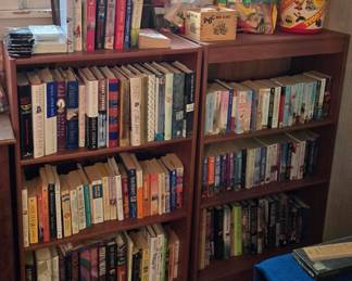 Assorted Books; 2 qty 3-Shelf Bookshelves; Children's Toys & more!
