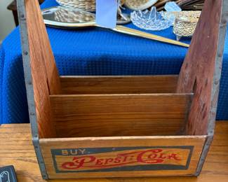 Vintage Pepsi-Cola Bottle Crate