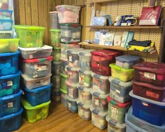 56 Tubs of Yarn!!!