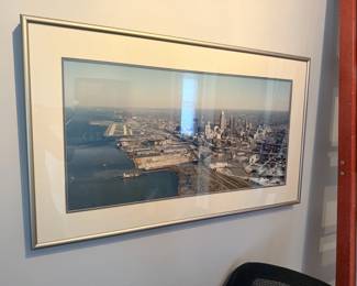 Framed Aerial Cleveland Photo