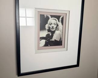 Marlene Dietrich framed photo