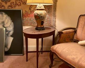 Pair of Matching round end tables